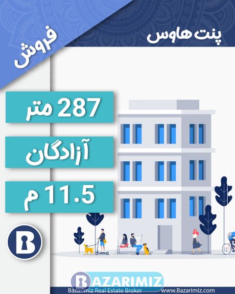 فروش پنت هاوس 287 متر درخیابان آزادگان 2 ارومیه
